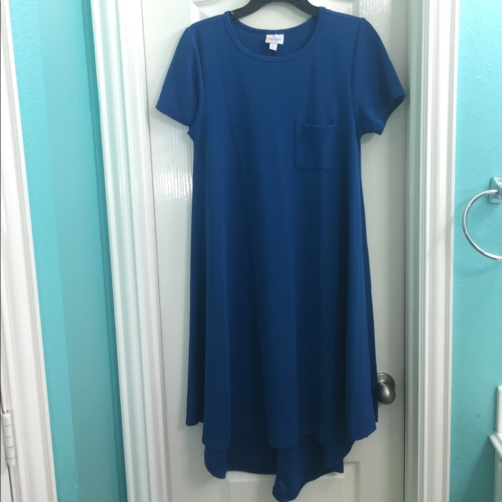 LuLaRoe Carly Solid Blue